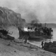 Two Churchill tanks and a landing craft lost during the Dieppe Raid.